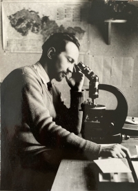 Three years after graduation, as a geologist at the Geological Institute, Prague 1958