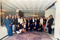 With a group of Czech compatriots at the reception on 28 October 1994 at the Embassy in Rabat (witness second from the right). Next to the witness is Dr. Hakim Safadi, who graduated from Charles University and married a Czech woman