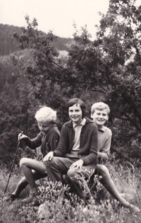 Libor Ovečka on the right with his brother and sister / early 60s