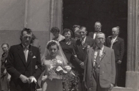 Great-grandfather Augustin Lazar from Vratimov (right), 1950s