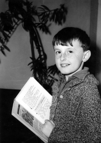 Ludvík Procházka in a school picture from the 3rd grade of primary school