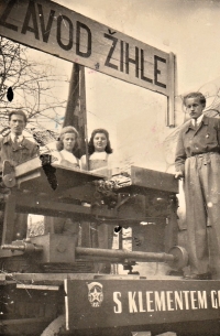 Žihle, May Day parade, brickyard