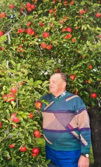 Fruit growing and tree grafting has always been a great hobby of František Chlistovský, 2004