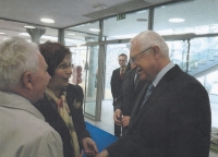 Libuše Jůzová with Václav Klaus