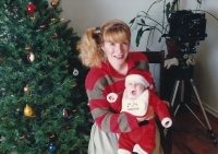 Eva Hejdová with son Tomas Krakova, United States of America, 1987