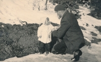 Jan Startl with his father Václav Startl, 1940