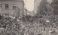 Celebration of the liberation of Sušice, May 1945