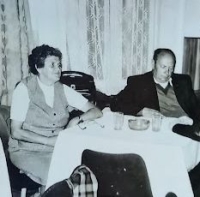 With her husband Václav Grill, 1980s