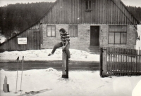 Jaroslav Ladýř, skiing in Hřebečná