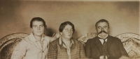 Mother, grandmother and grandfather Udržal, September 1927