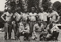 Jaroslav Ladýř, basic military service, exercises in Šumava