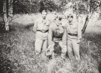 Jaroslav Ladýř, basic military service, exercises in Šumava