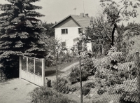 After the wedding, František Chlistovský and his wife Marcela moved to the house next door, which they bought from their uncle, 1960s