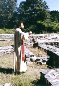 Petr Bubeníček at the Ostrov fair