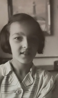 Libuše Paukertová at the age of eight