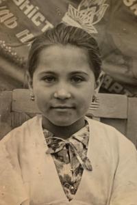 Valentyna Nikiruy (Georgieva) as a child	