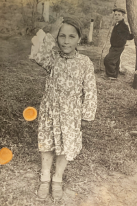 Valentyna Nikiruy (Georgieva) as a child	