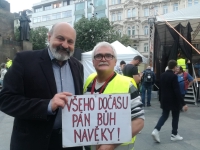 With Tomas Halík, ca. 2019