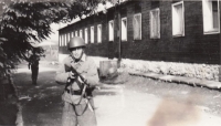 Ladislav Kubiznňák at the motor artillery unit, Klatovy, 1974