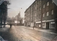 Puškinova Street in Plzeň in the 1930s