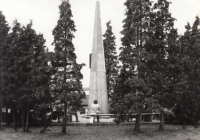 A photograph by Otakar Mika of the US Army Ypsilonka Memorial, which commemorates the liberation of western Bohemia by the US Army. First half of the 1980s