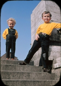 Petr Bubeníček with his brother