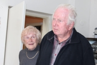 Antonie Tichopádová with husband Luboš during the filming for Stories of Our Neighbours, 2019