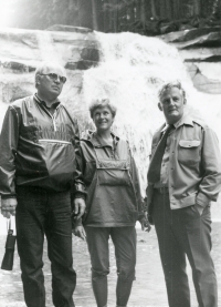 In Harrachov under the ski jumps, 1987