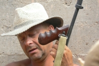 Václav Marhoul during the making of Tobruk (premiere 2008) in the Tunisian desert