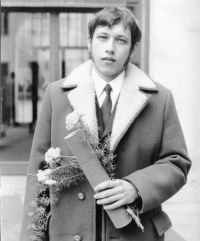 Ivan Beneš after graduation, Prague, 1971