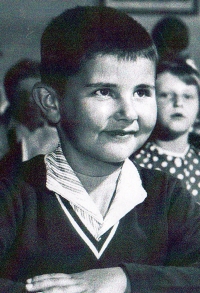 Zdeněk Hůrka as a schoolboy