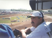 At the autocross race in Dmitrov, Russia, 2001