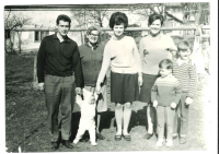 Jiří Hübner with his family