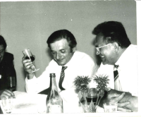 Jiří Hübner at the banquet