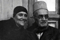 Nuri Sallaku's father Ymer / right / Tirana