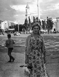 Přítelkyně Nuriho Sallakua Vlasta Faltysová / Tirana / 1959