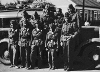 Witness (bottom row, second from the left) in the Nová Hospoda Volunteer Fire Brigade in 1961