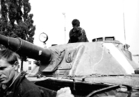 August 1968 invasion in Holešov. Author of the image is Bob Obdržálek