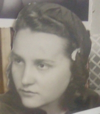 Květoslava Zelená at approximately twenty years old