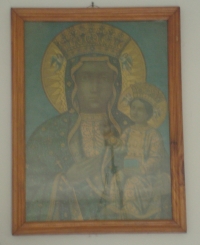 Painting on the wall of Halyna Kopač's apartment