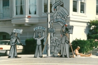 Instalace manželů Krouzových k 20. výročí ruské okupace Československa, San Francisco, 1988