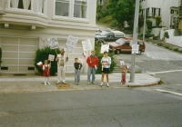 Protest on the 21st anniversary of the Russian occupation of Czechoslovakia, San Francisco, 1989