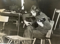 Michal Ambrož as a conservatory student, early 1970s