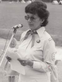 She was also active in the Pioneer organization, photo from 1983