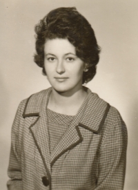 Anna Vaňatová in 1964, when she and her family came to Žlutice