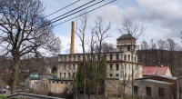 The building of the former spinning mill in Bílý Potok, where the father of the witness worked and where the family lived in 1954-1965