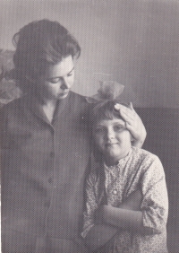 Natalia Titomyr with her mother, 1970s 