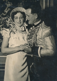 Pavel Veleman's grandfather František Dvořák as an amateur actor, 1930s