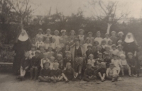 Photo from the kindergarten, where is the Countess of Luka nad Jihlavou