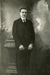 Father Antonín Najser, born in 1901, on the photo probably from 1921